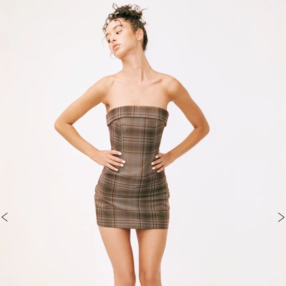 Chloe Corset Dress | Plaid size small